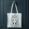 A young female princess character designed as a vector art clip art.