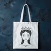 SVG illustration of a young female princess in medieval attire.