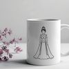 Beautiful Female in Regal Attire A digital illustration of a young female in royal attire.