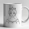 Free Female Character Clip Art Female character illustration in vector format, suitable for digital use and cutting machine applications.