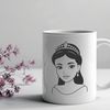 Beautiful Princess Silhouette Cut File A young female character in a princess costume, ideal for cutting out with a Cricut or laser cutter.