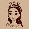 Royalty Inspired Vector Illustration An elegant vector image of a girl dressed as a royal princess.
