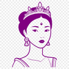 Royalty Vector Character Female royalty character illustrated in a vector format as an SVG.