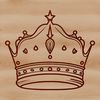 Customizable Crown Template A detailed crown design created as a vector art SVG file, suitable for various cutting machines and stencils.