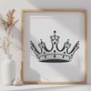 Elegant Digital Crown Illustration A high-resolution digital crown illustration in vector format.