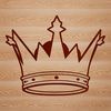 Elegant SVG Monogram Vector illustration of a crown, suitable for cutting machine designs and commercial or personal use.