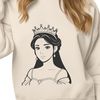 Illustration of a young female princess character in a regal pose.