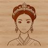 A young female character in a royal dress with a tiara on her head.