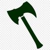 A 2D illustration of a hand axe, vector graphics.