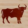 Cricut Compatible Vector Stencil An SVG vector graphic of a cow suitable for various design applications.