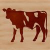Cute Cow Graphic Design A high-quality SVG graphic illustration of a domesticated farm animal.