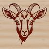 A realistic illustration of a goat, suitable for vector art design.