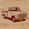 Beautiful Free Clip Art Vehicle Design A digital illustration of a pickup truck with details suitable for vector art and cutting machine designs.