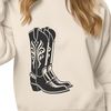 Bold Boot Design A detailed illustration of a pair of cowboy boots in bold design.