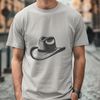 Classic Western Hat Design A classic Western-style hat with wide brim and high crown, suitable for vector design projects.
