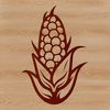 Beautiful Vector Corn Illustration Illustration of a corn kernel in a vector format suitable for various applications including graphic design and digital art.