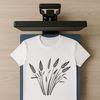 Simple Vector Wheat SVG File A simple vector illustration of a wheat plant, suitable for various commercial uses.