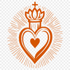Free Vector Symbol Artwork Iconic representation of the Sacred Heart symbol in vector format.
