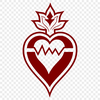 Christian Symbol SVG Art Iconic representation of the Sacred Heart, a symbol in various Christian traditions.