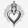 Beautiful Sacred Heart Illustration for Download Sacred Heart illustration in vector format for various uses.
