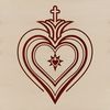 An icon of the Sacred Heart in high-resolution SVG format, ideal for digital designs and commercial use.