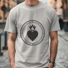 Free Sacred Heart SVG Vector A stylized illustration of the Sacred Heart, suitable for various digital designs.