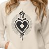 Beautiful Clipart of the Sacred Heart Symbol A vector illustration of the Sacred Heart icon, suitable for various designs and crafts.