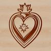Beautiful Sacred Heart Symbol Vector Graphics Iconic Sacred Heart symbol in high-resolution vector format.