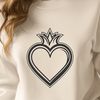 Free Download Sacred Heart Clip Art Vector Illustrated Sacred Heart symbol with religious significance