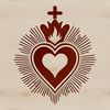 Sacred Heart Design Vector Art A graphic representation of the Sacred Heart design suitable for digital cutting machines or laser engraving.
