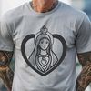 A simple illustration of the Immaculate Heart, a traditional Catholic symbol.