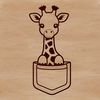 Spotted Savanna Icon A tall, spotted giraffe standing on savannah grass.