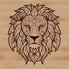 Wild Cat Illustration Vector Art A realistic illustration of a lion's head, suitable for vector designs and cutting machines.