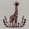 A tall, spotted savannah animal with long neck.