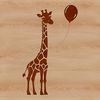 Tall Spotted Mammal in a Savanna Setting A tall, spotted animal with a long neck, typical of a giraffe found in savannas.