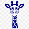 A high-resolution vector illustration of a giraffe in its natural habitat.