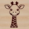 Tall Spotted Wildlife Illustration A tall, spotted animal with long neck and legs, suitable for use in vector art designs.