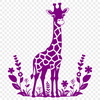 A high-quality illustration of a giraffe, suitable for vector graphics and cutting machine designs.