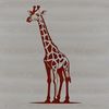 African Safari Animal Design A tall, spotted mammal with a long neck and legs, typical of the African savanna.
