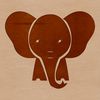 An illustration of a large African elephant's head, suitable for use in graphic design projects.