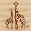 A tall, spotted savannah animal with long neck, roaming freely in its natural habitat.