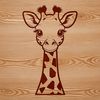 Savannah Stalker Graphic A tall, even-toed ungulate with a distinctive coat pattern and long neck.
