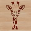 Wildlife Icon SVG Graphics An SVG graphic of a tall, long-necked mammal commonly found in savannas and grasslands.