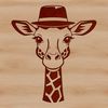 Spotted Neck Beauty A tall, spotted savannah animal with a distinctive neck.