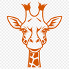 A high-quality vector image of a giraffe, suitable for commercial or personal use in various design applications.