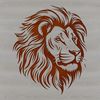 Wildlife Vector Clip Art Design A detailed illustration of a lion's head, showcasing its majestic features and regal demeanor.