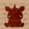 Rhino animal illustration in vector format