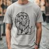 Creative Sitting Lion - SVG