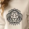 Ornate Big Cat In SVG & DXF