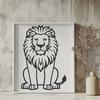 Beautiful Lion In PDF And PNG